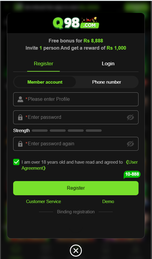 Q98 register