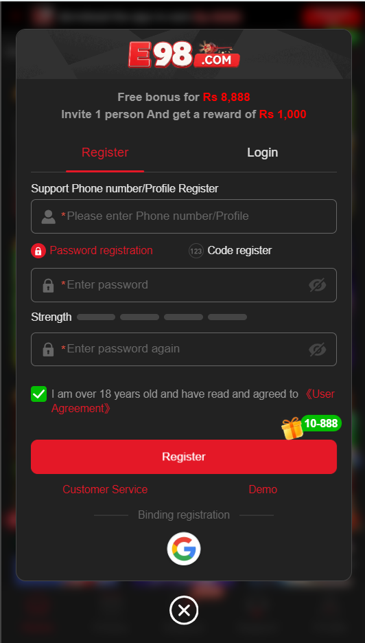 E98 register