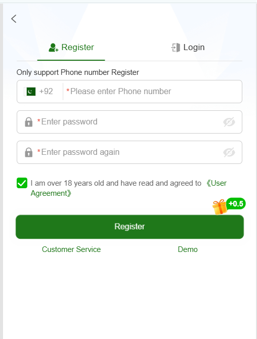 GM7 Game register