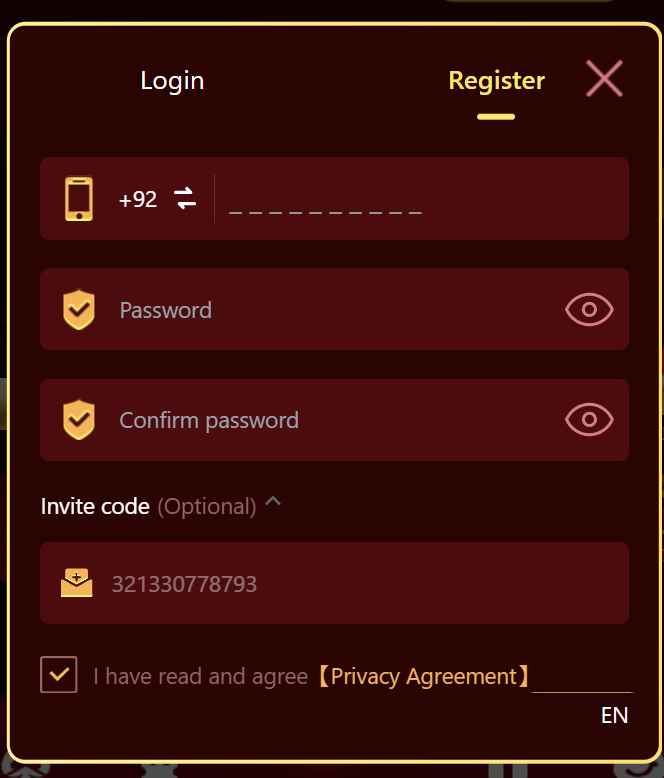 A26 Game register